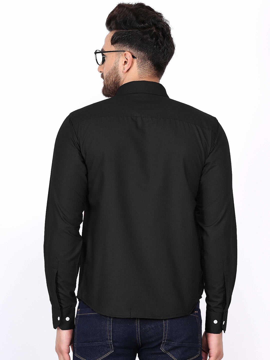 

Try This Classic Opaque Cotton Casual Shirt, Black