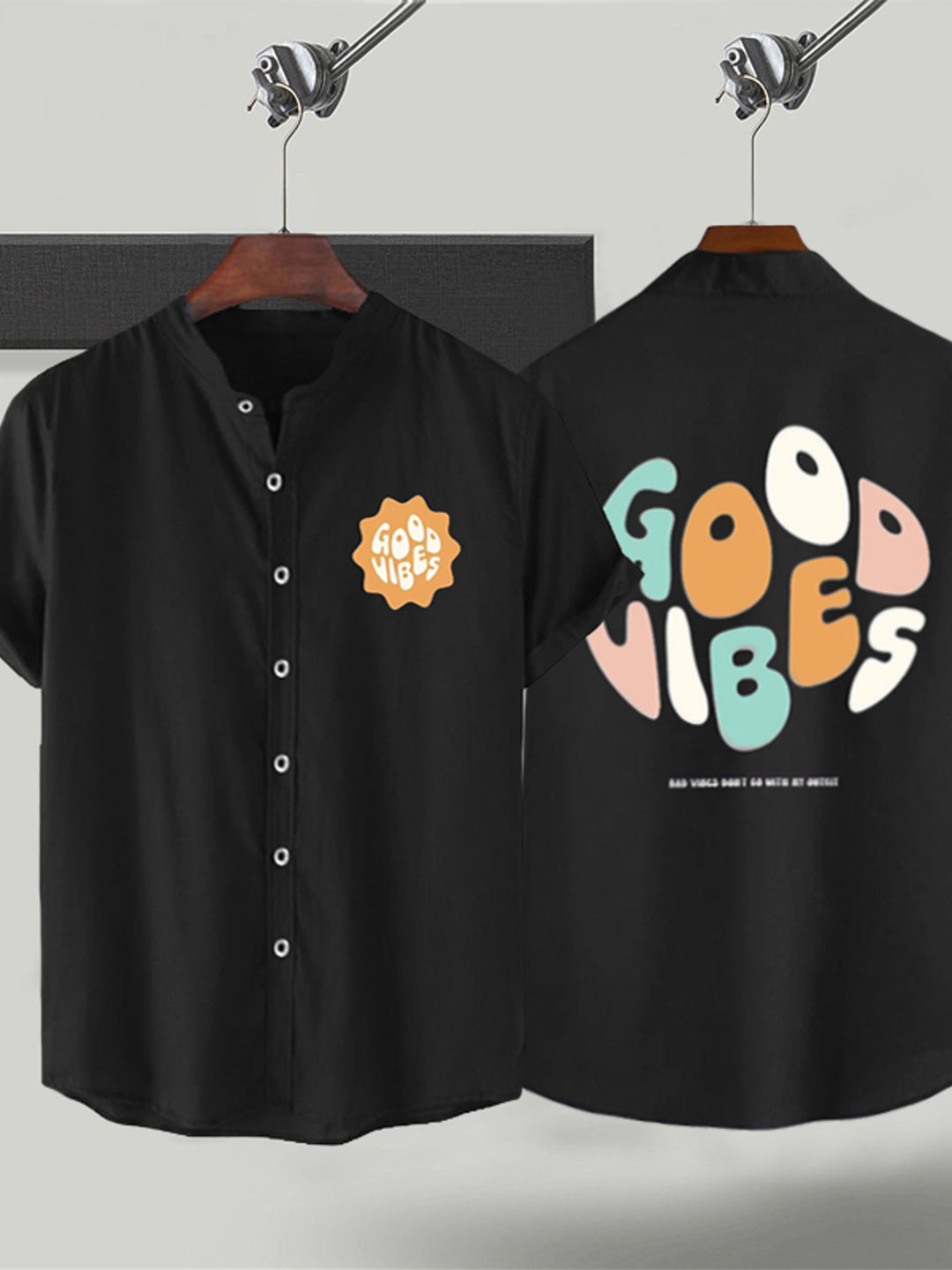 

Try This Classic Typography Printed Opaque Casual Shirt, Black