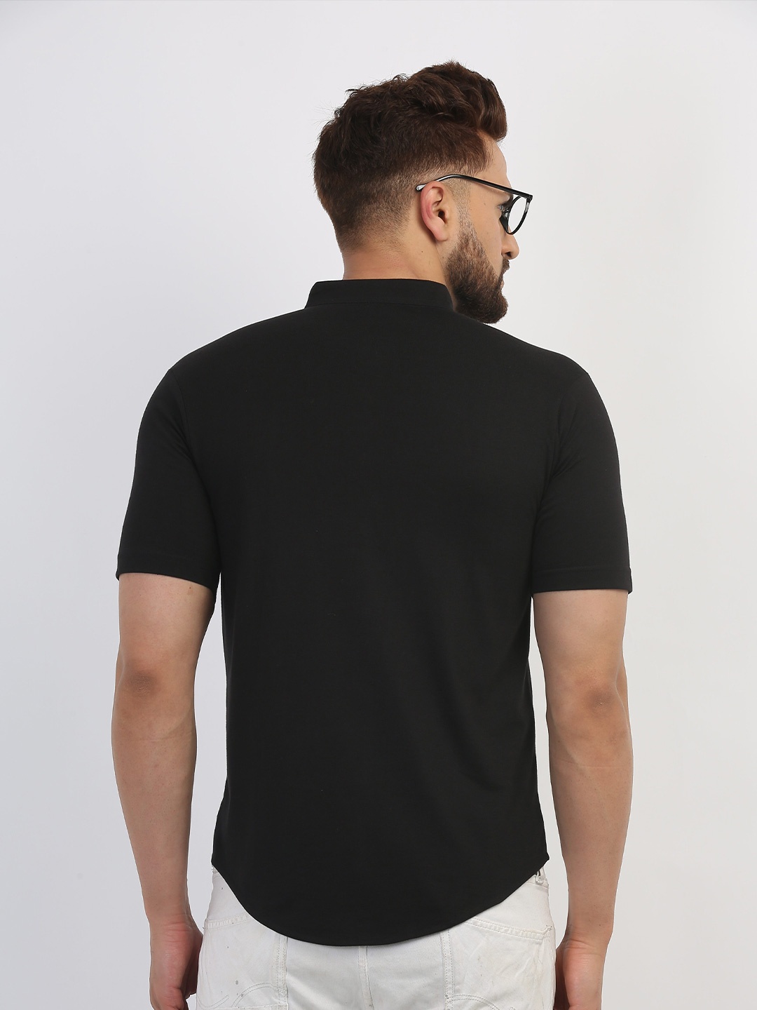 

Try This Classic Opaque Cotton Casual Shirt, Black