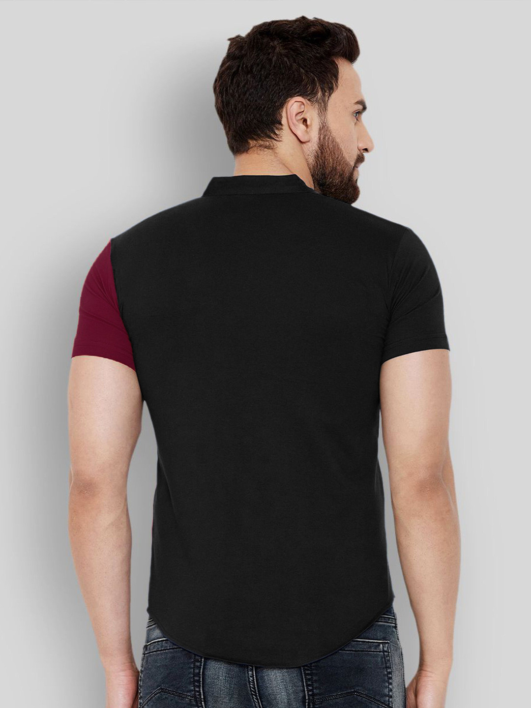 

Try This Classic Colourblocked Cotton Casual Shirt, Red