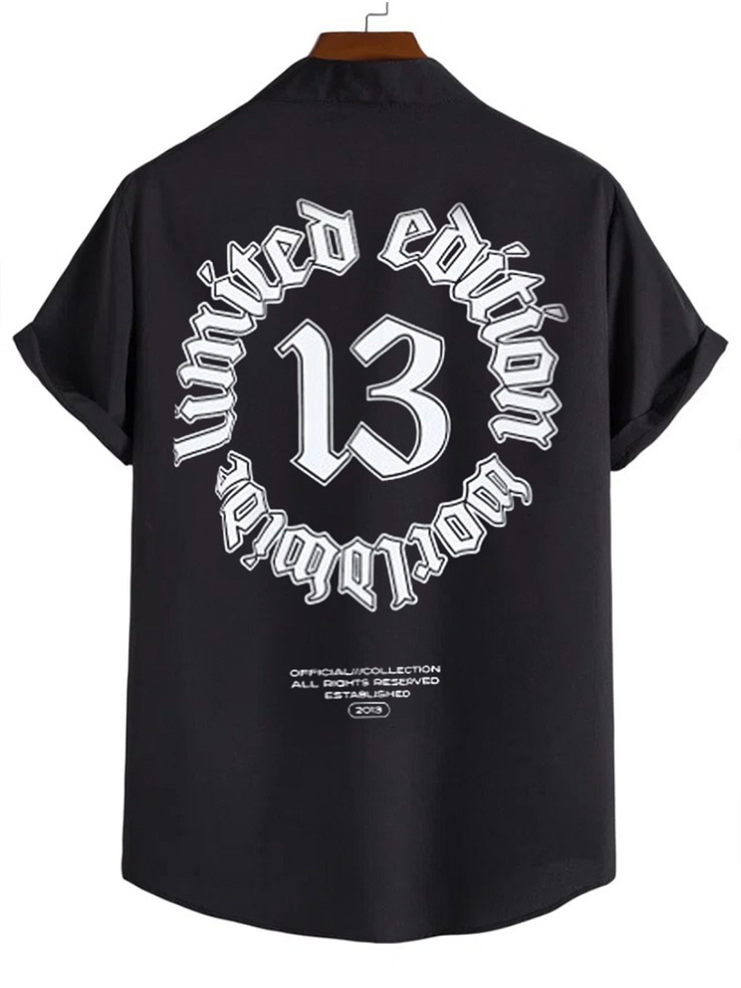 

Try This Classic Opaque Printed Cotton Casual Shirt, Black