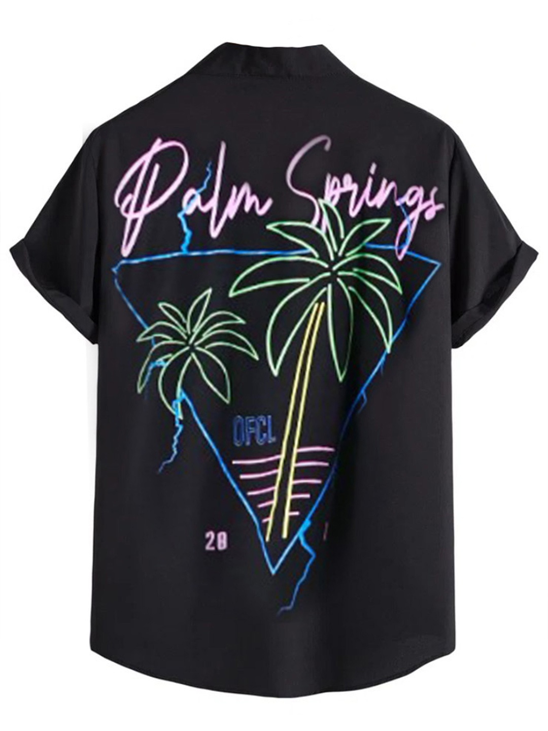 

Try This Classic Tropical Printed Cotton Casual Shirt, Black