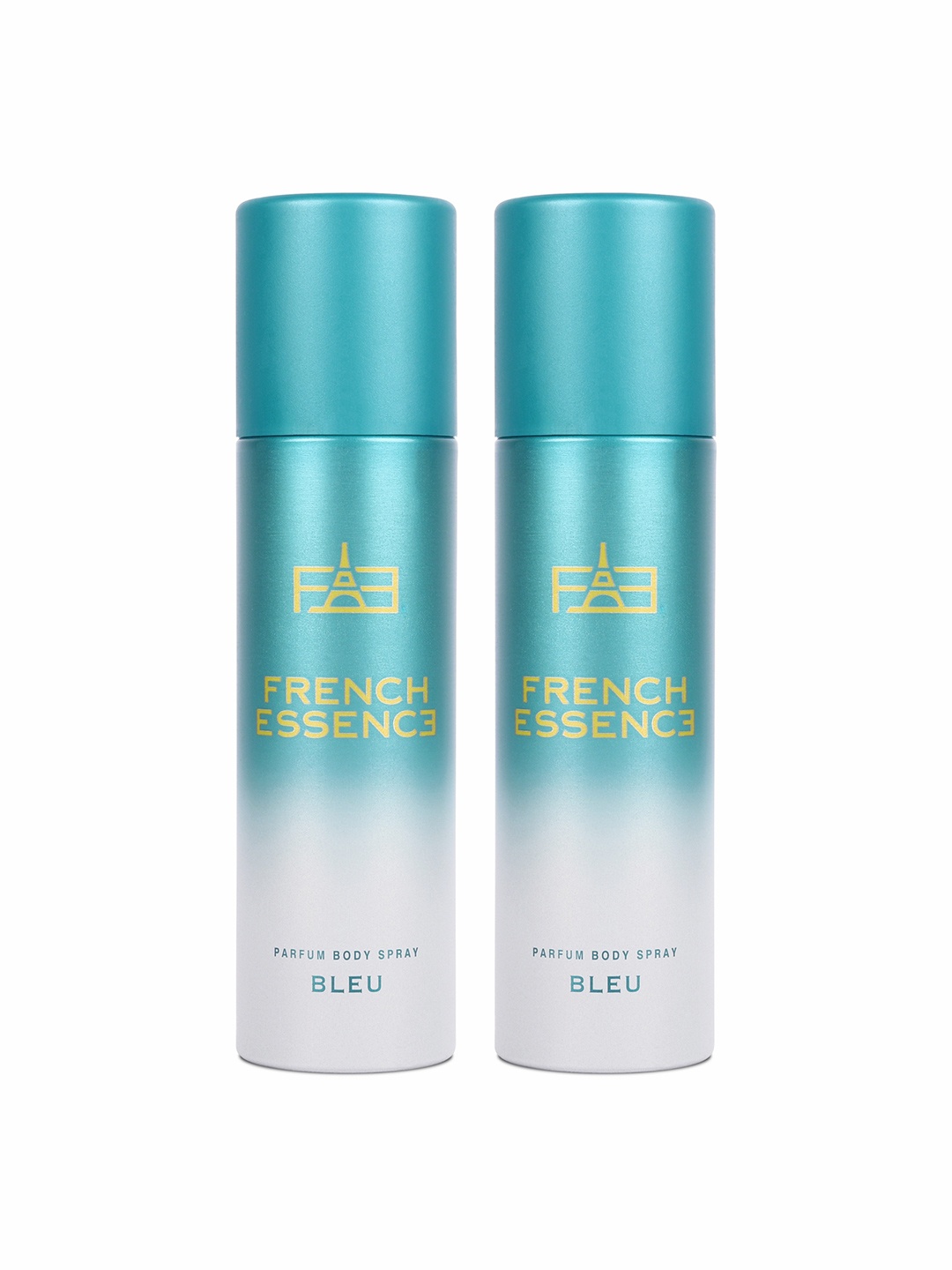 

FRENCH ESSENCE Men Set Of 2 Bleu No Gas Deodorants - 120ml Each, Blue