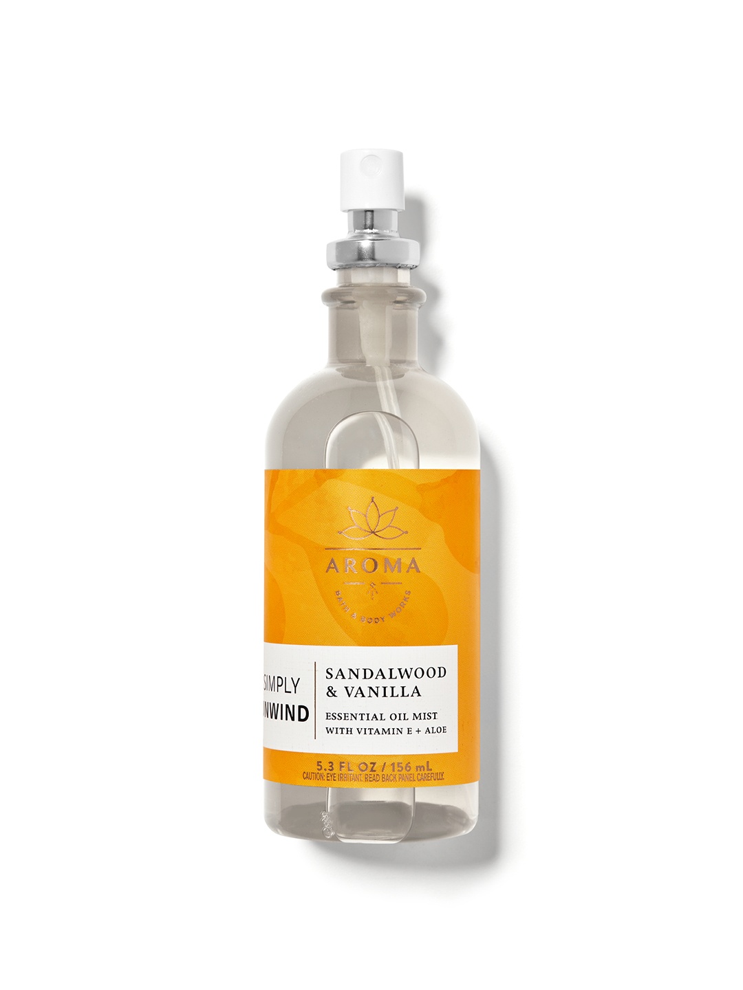 

Bath & Body Works Sandalwood Vanilla Essential Oil Mist - 156 ml, Yellow