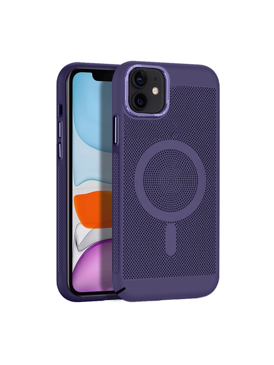 

Karwan MagSafe iPhone 11 Mobile Back Case, Purple