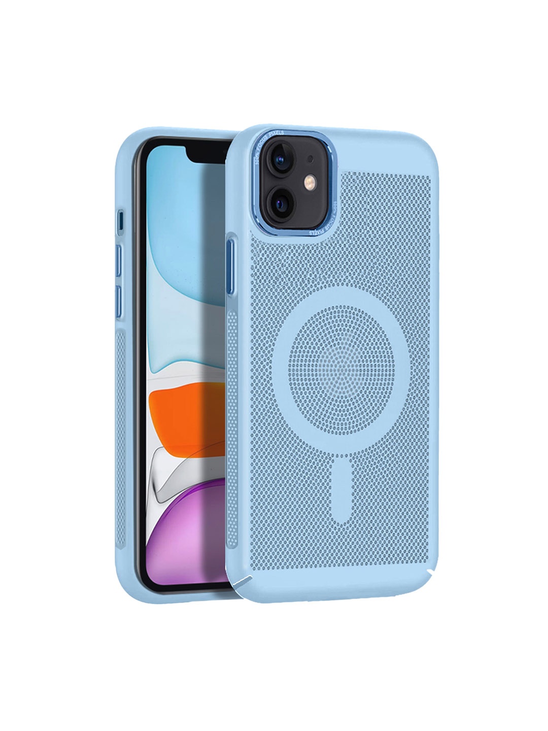 

Karwan MagSafe iPhone 12 Mobile Back Case, Blue
