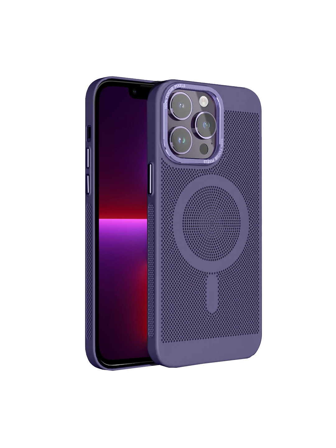 

Karwan MagSafe iPhone 13 Pro Max Mobile Back Case, Purple