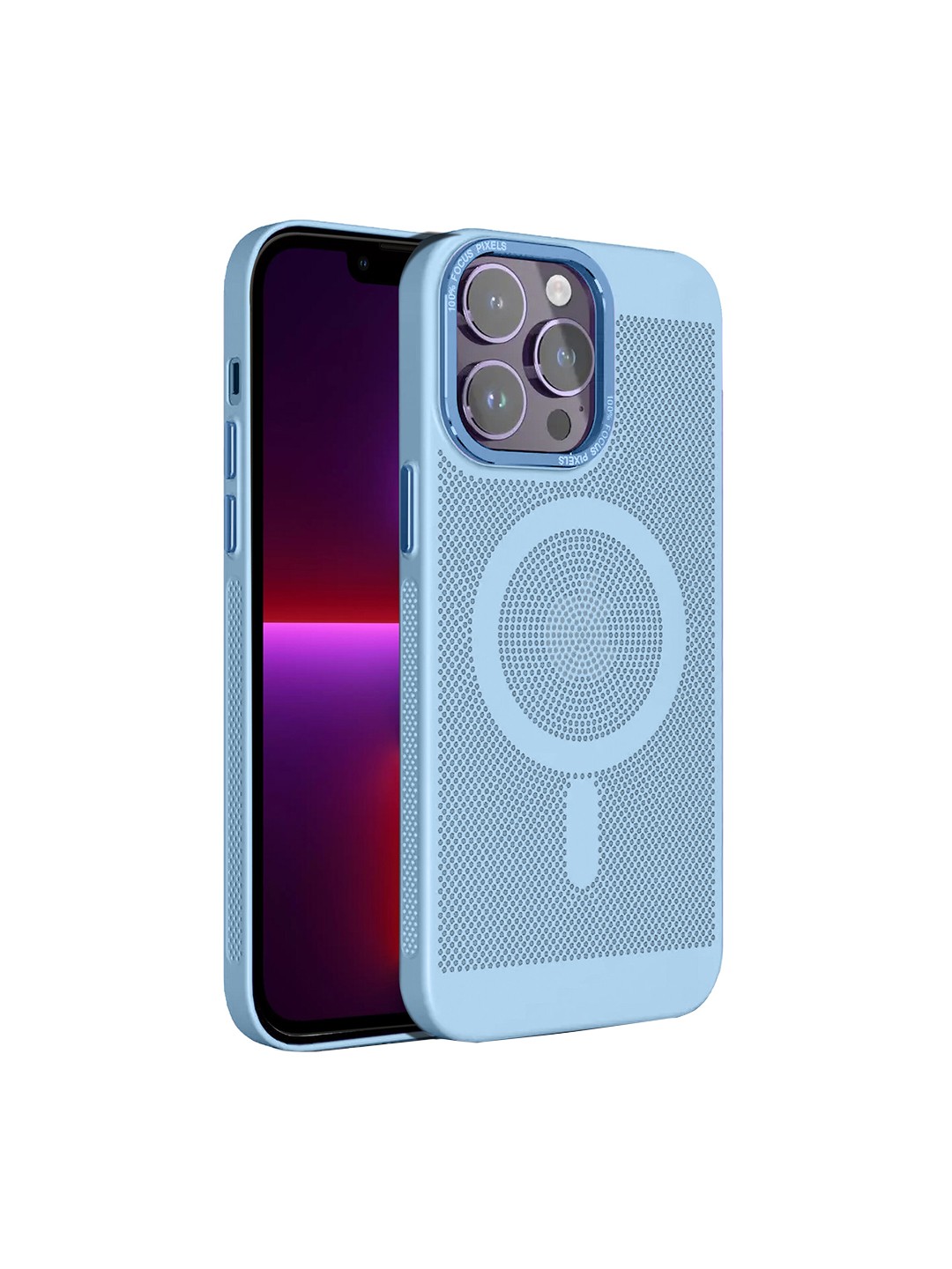 

Karwan MagSafe iPhone 13 Pro Max Mobile Back Case, Blue