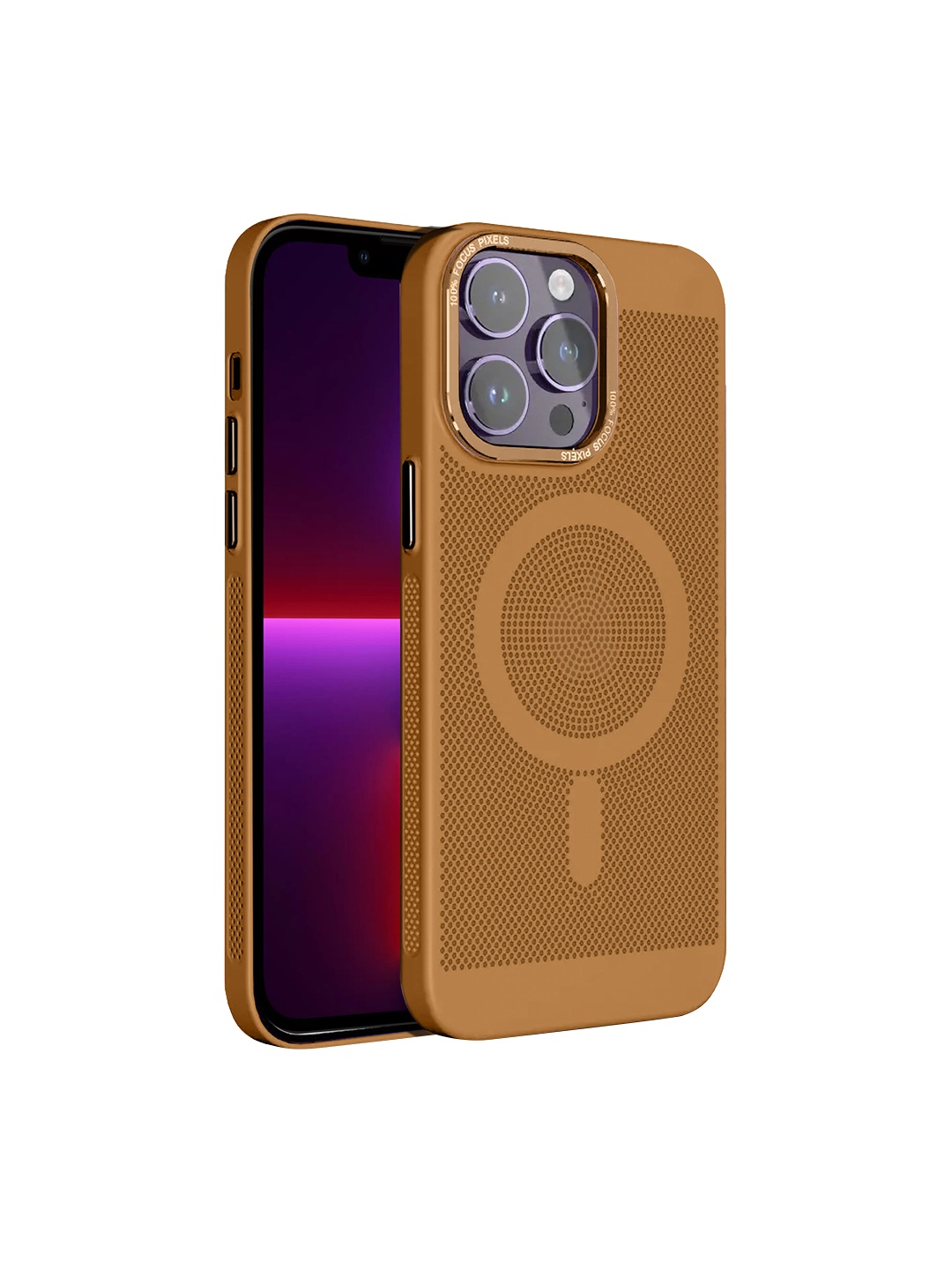 

Karwan MagSafe iPhone 13 Pro Mobile Back Case, Tan