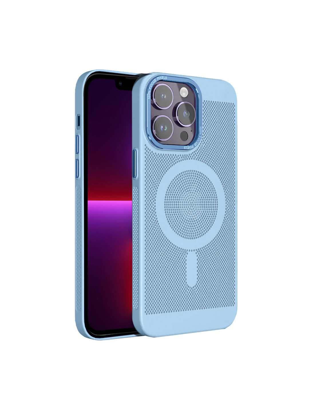 

Karwan MagSafe iPhone 13 Pro Mobile Back Case, Blue