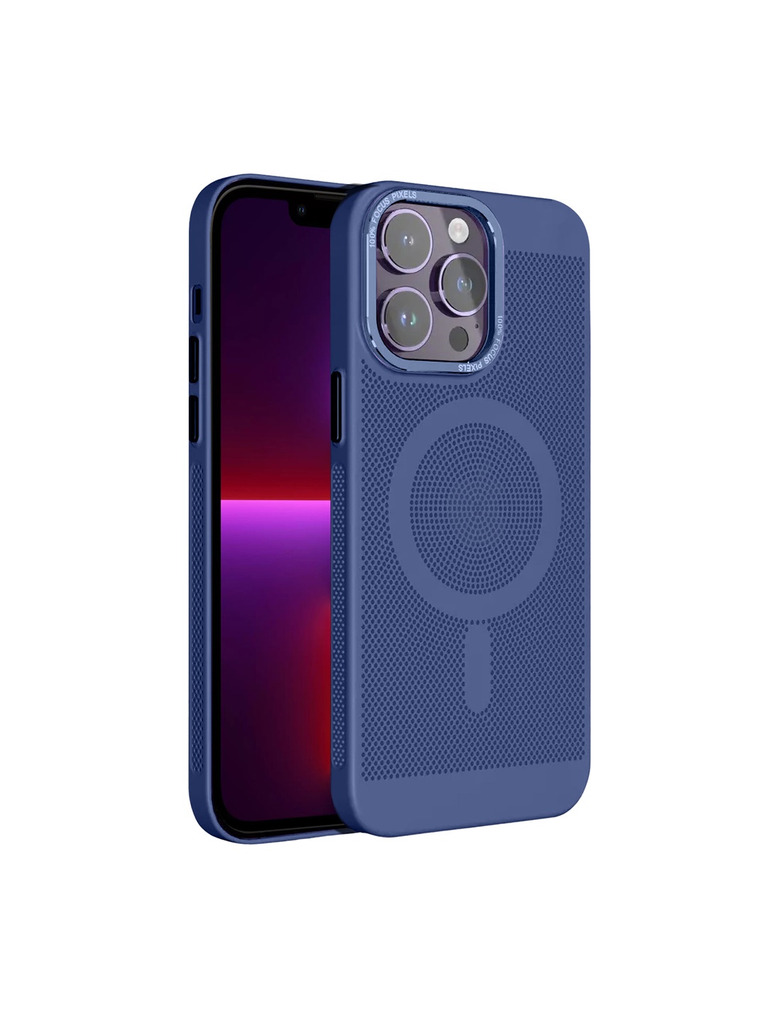 

Karwan MagSafe iPhone 13 Pro Mobile Back Case, Blue