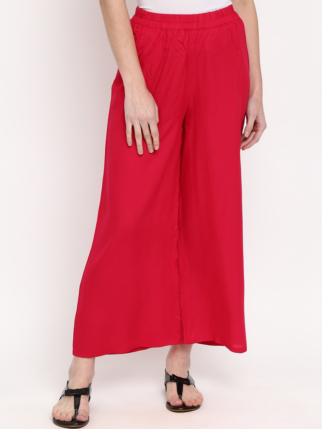 

V-Mart Women Mid-Rise Casual Palazzo, Pink