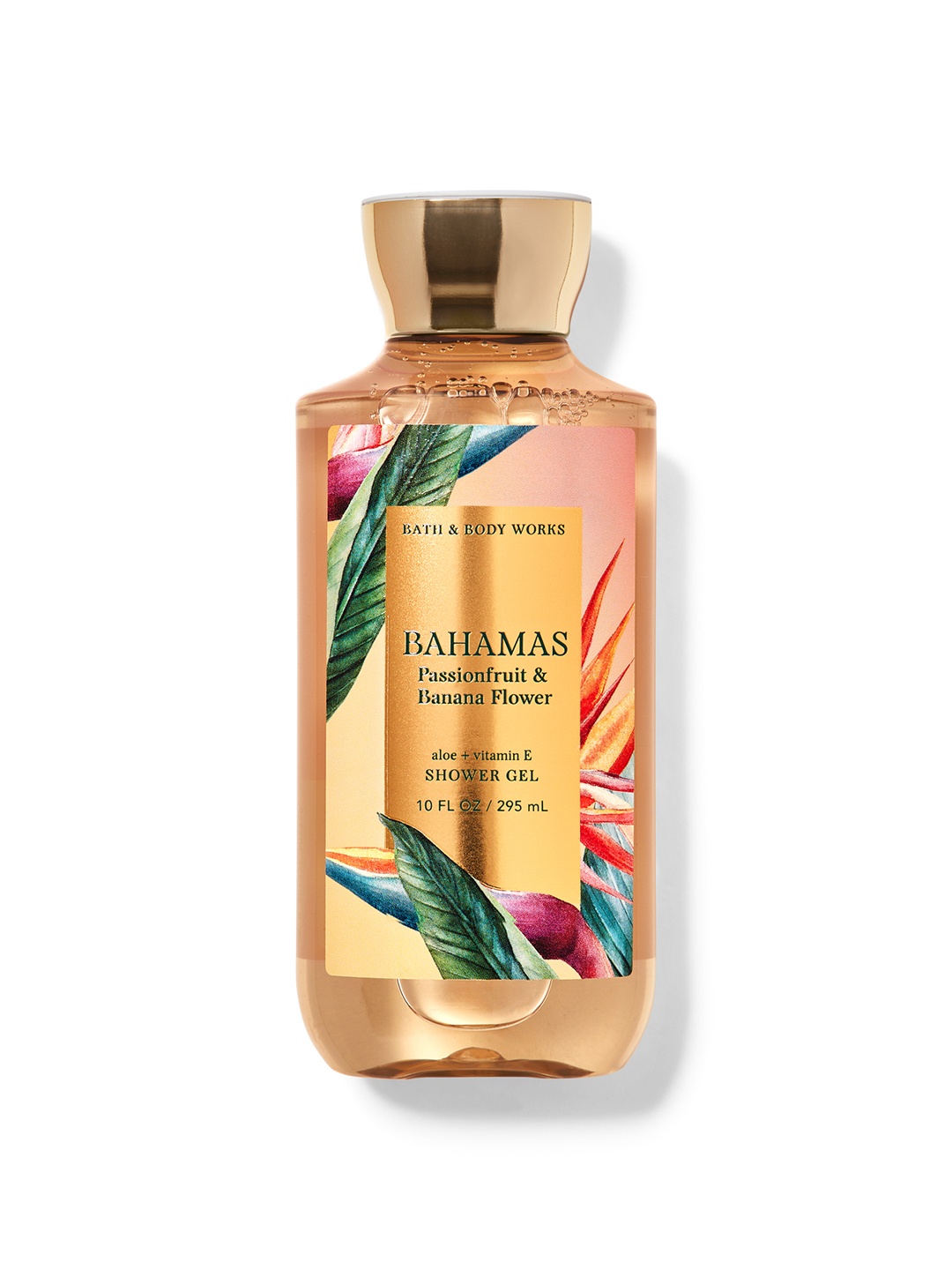

Bath & Body Works Bahamas Passionfruit & Banana Flower Shower Gel with Aloe - 295 ml, Brown