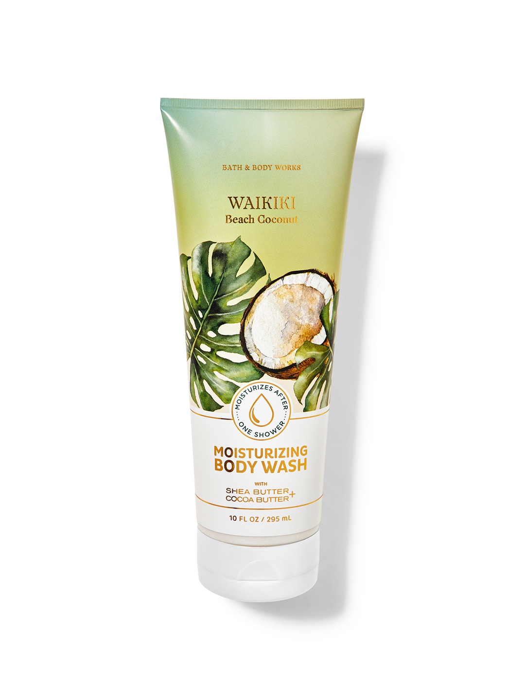 

Bath & Body Works Waikiki Beach Coconut Moisturizing Body Wash with Shea Butter - 295 ml, Green