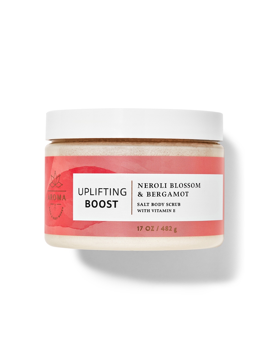

Bath & Body Works Neroli Blossom & Bergamot Salt Body Scrub with Vitamin E - 482 g, Pink