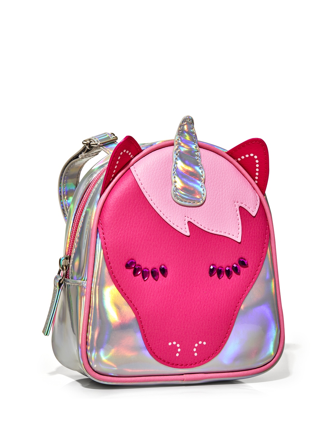 

Bath & Body Works Unicorn Backpack Cosmetic Bag - Silver & Pink