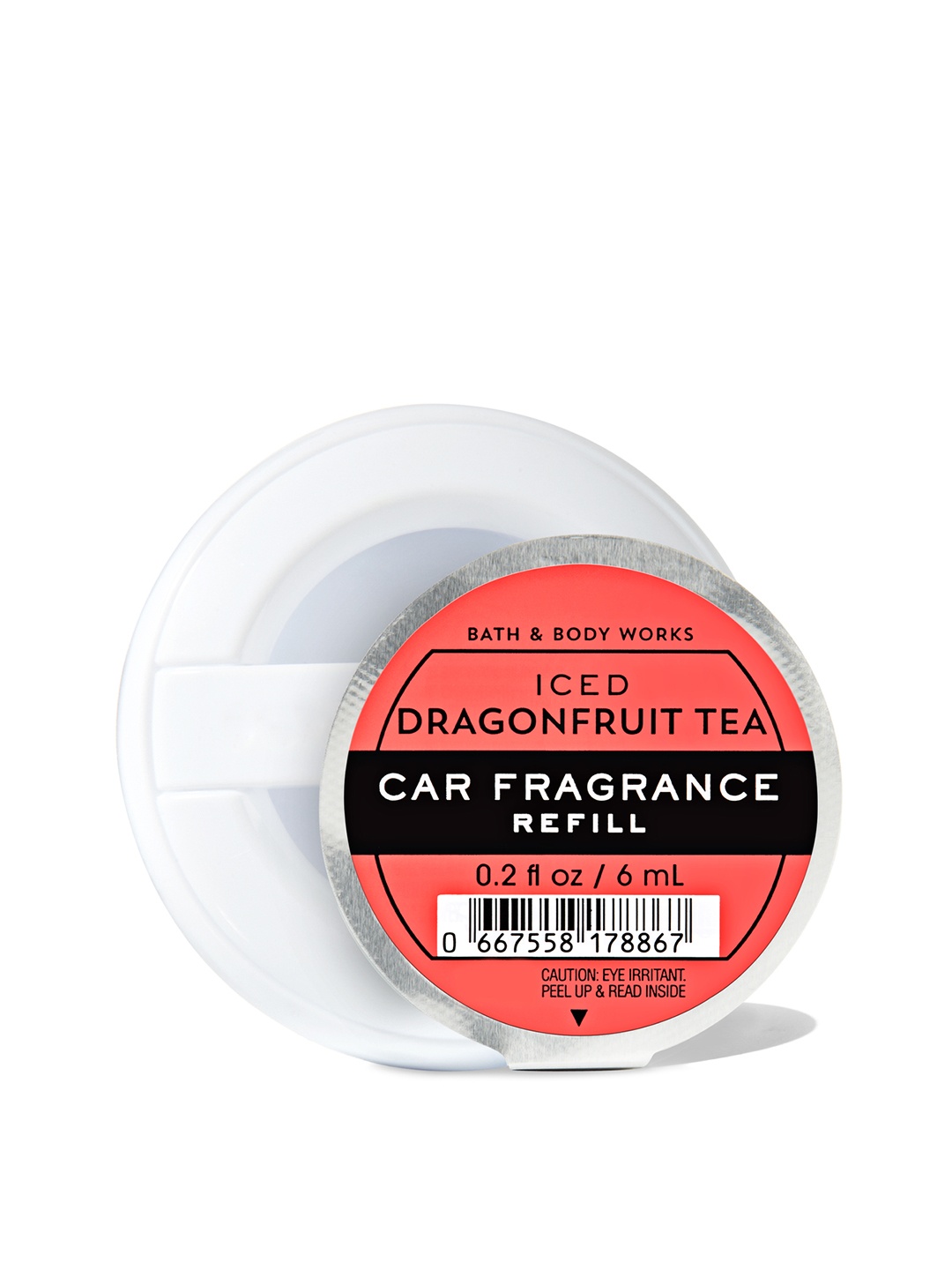 

Bath & Body Works Iced Dragonfruit Tea Car Fragrance Refill - 6ml, Red