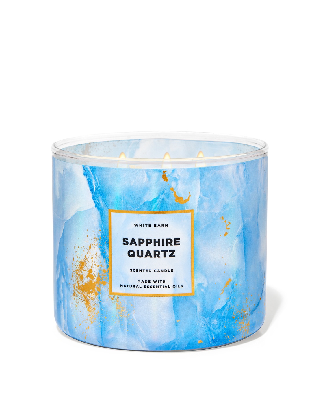 

Bath & Body Works Sapphire Quartz 3-Wick Candle - 411 g, Blue