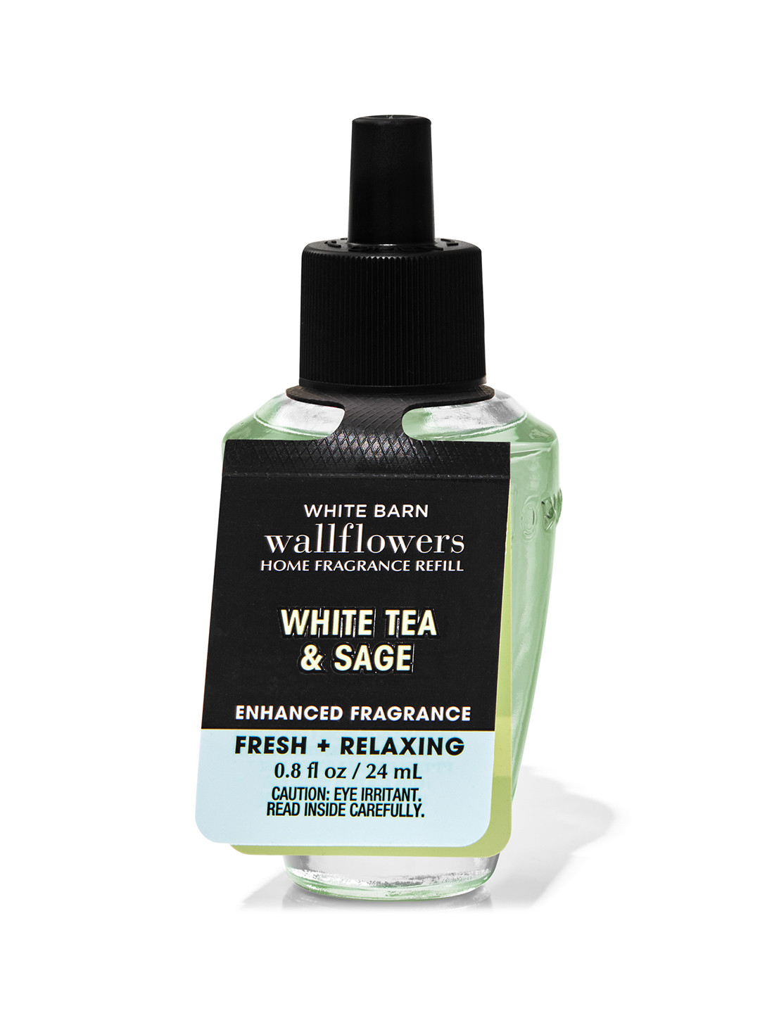 

Bath & Body Works White Tea & Sage Wallflowers Fresh + Refreshing Fragrance Refill - 24ml, Green