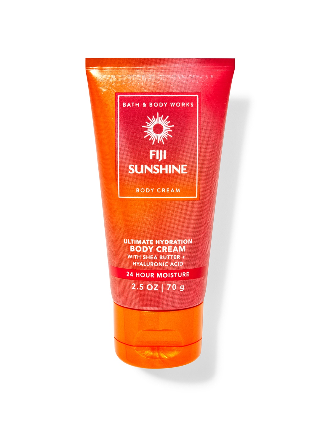 

Bath & Body Works Fiji Sunshine Travel Size Ultimate Hydration Body Cream - 70g, Red