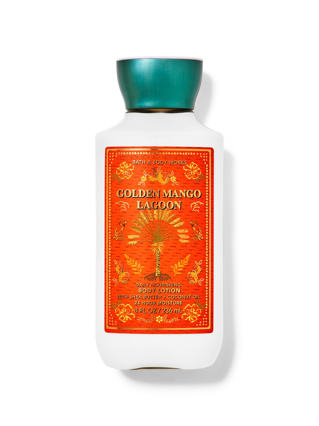 

Bath & Body Works Golden Mango Lagoon Daily Nourishing Body Lotion - 236 ml, Red