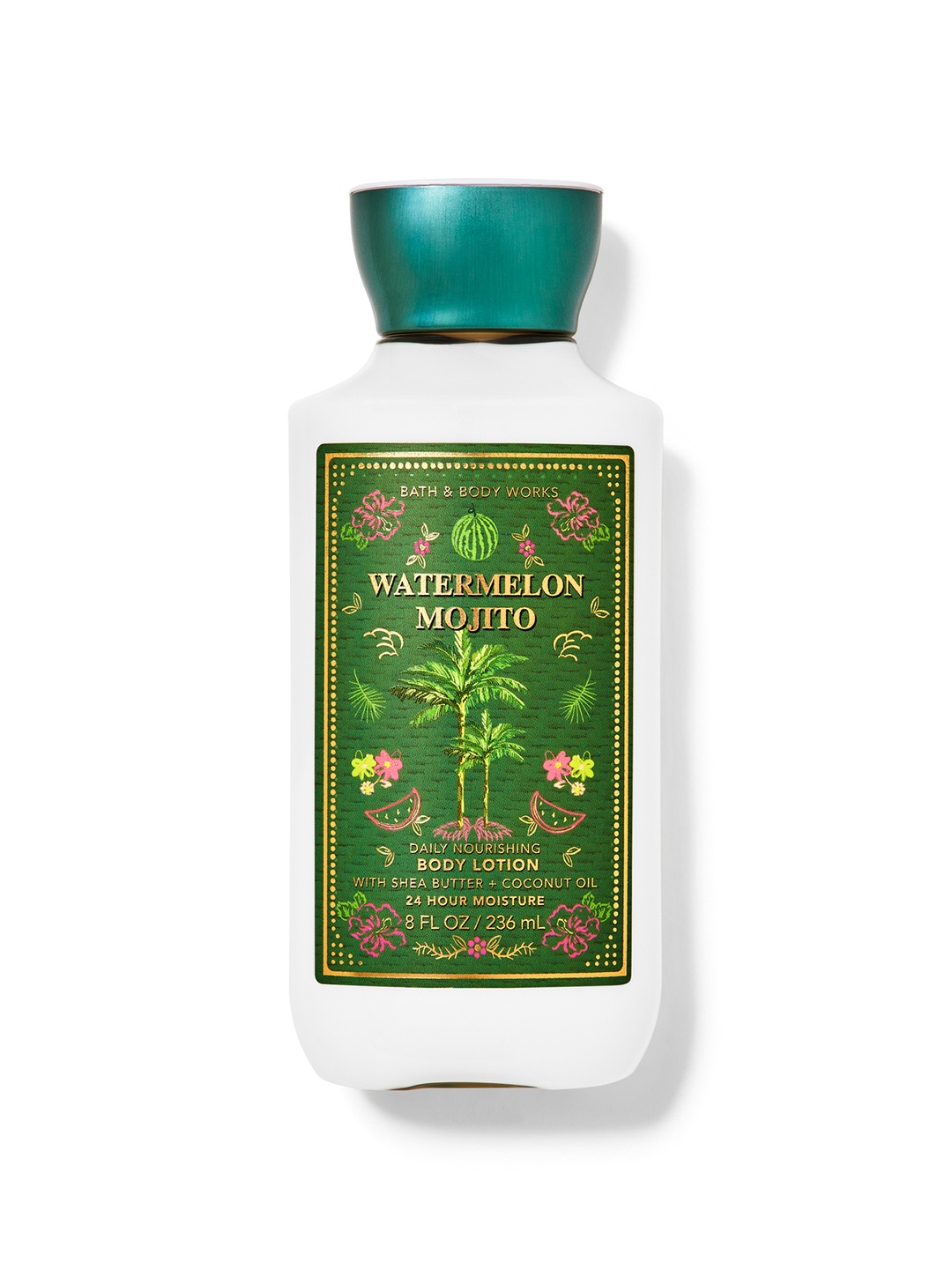 

Bath & Body Works Watermelon Mojito Daily Nourishing Body Lotion with Shea Butter - 236 ml, Green