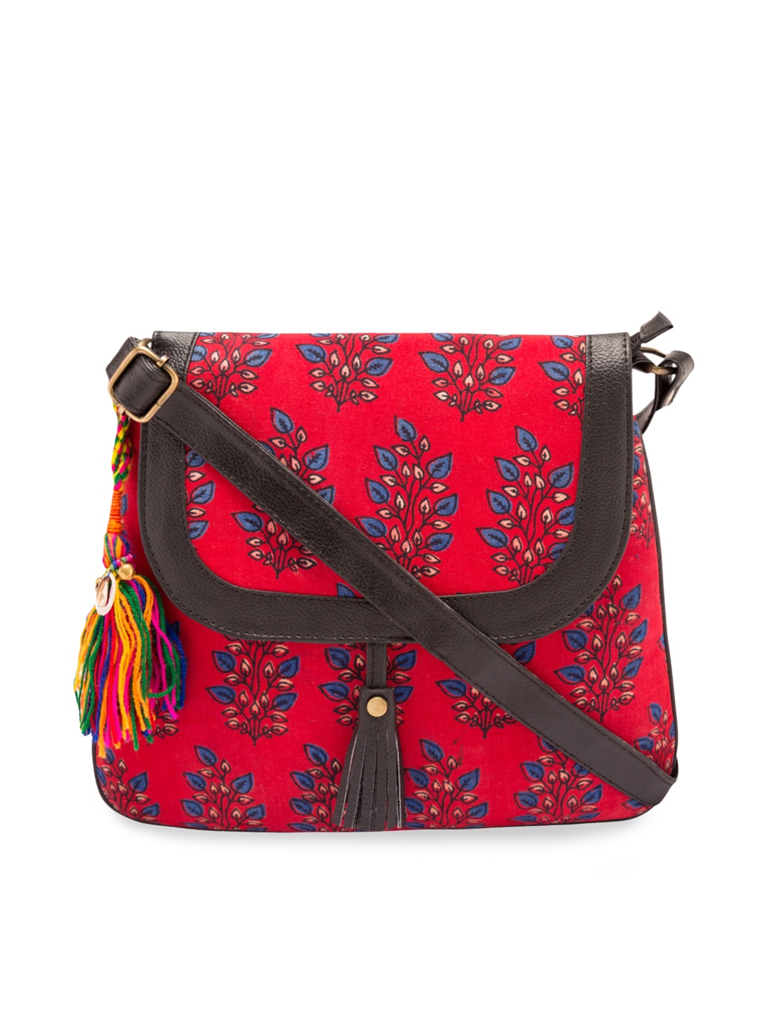 

Vivinkaa Red Printed Sling Bag