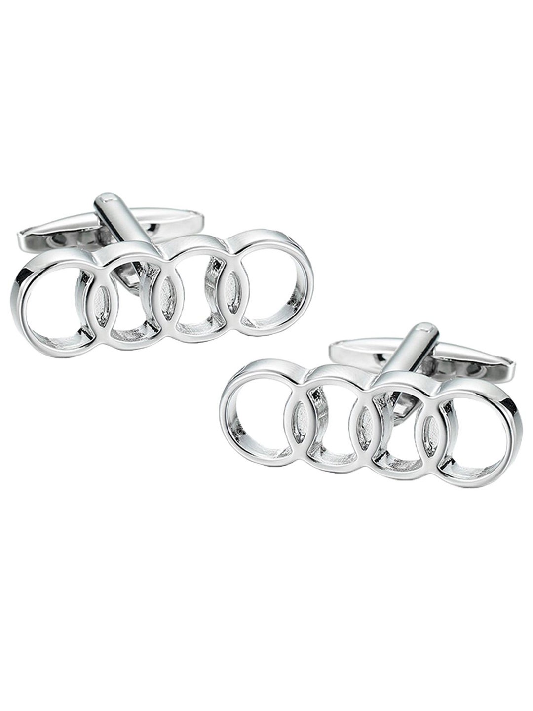 

ZIVOM Audi Rings Shirt Cufflinks, Silver