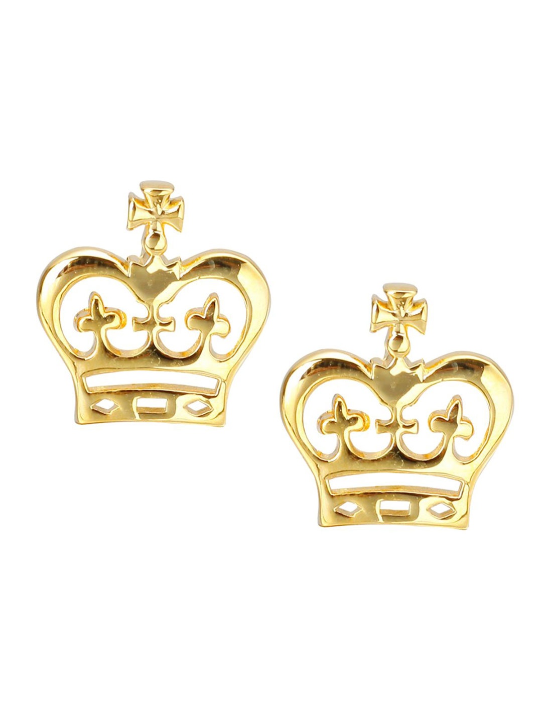 

ZIVOM Gold-Toned Crown Prince Formal Cufflinks