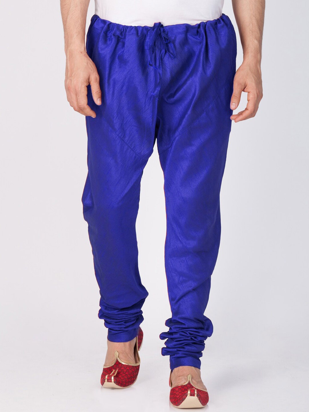 

VASTRAMAY Men Slim Fit Mid-Rise Churidar, Blue