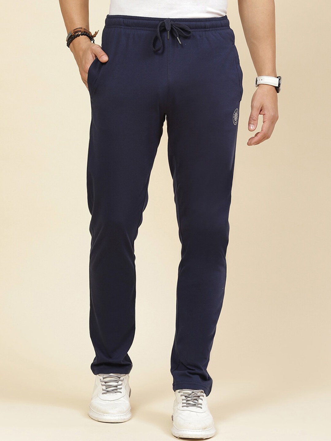 

Cloak & Decker by Monte Carlo Cotton Regular Fit Track Pant, Navy blue