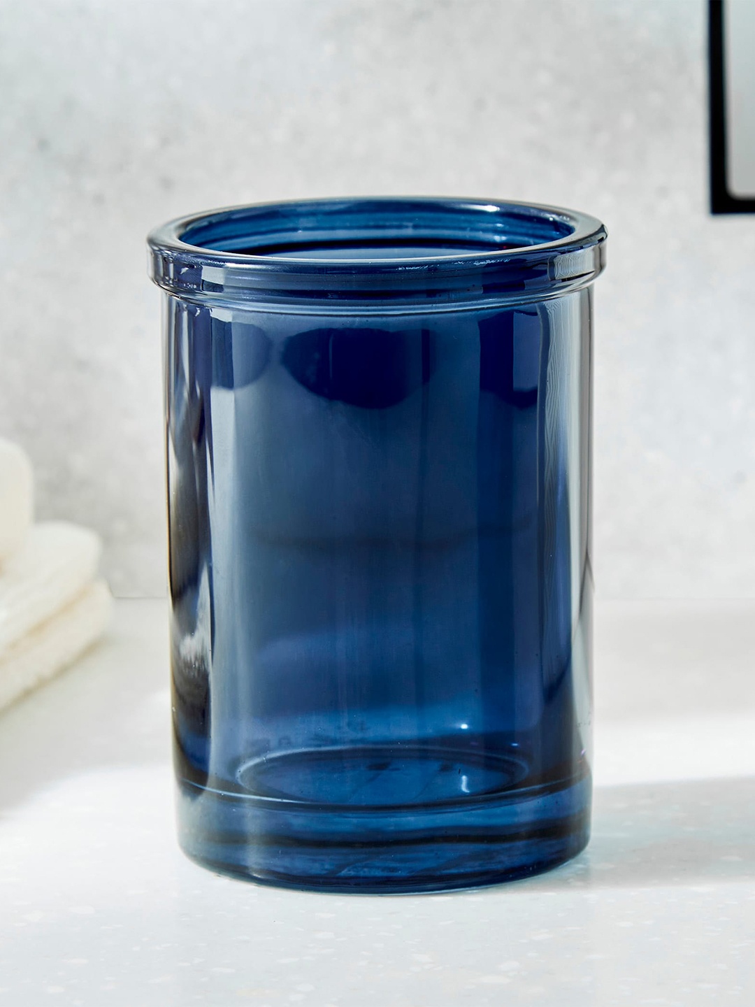 

Home Centre Blue Essence Kilim Glass Cylindrical Tumbler