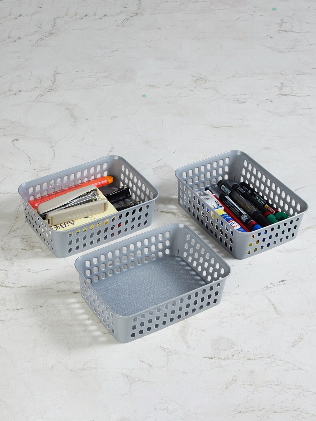 

Home Centre Regan Shannon 3 Pieces Storage Baskets, Grey