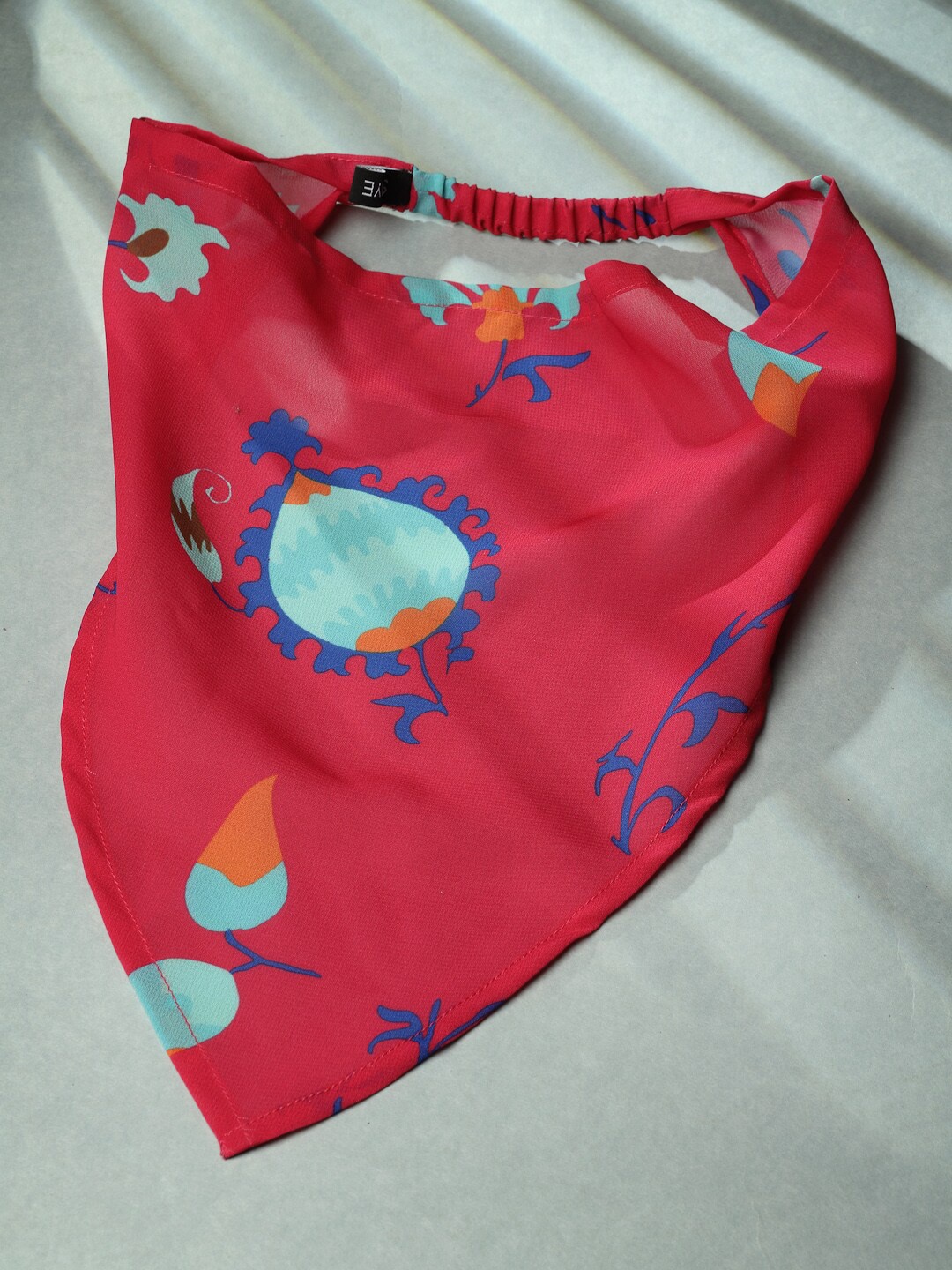 

SHAYE Women Floral Printed Hair Bandana Hairband, Fuchsia
