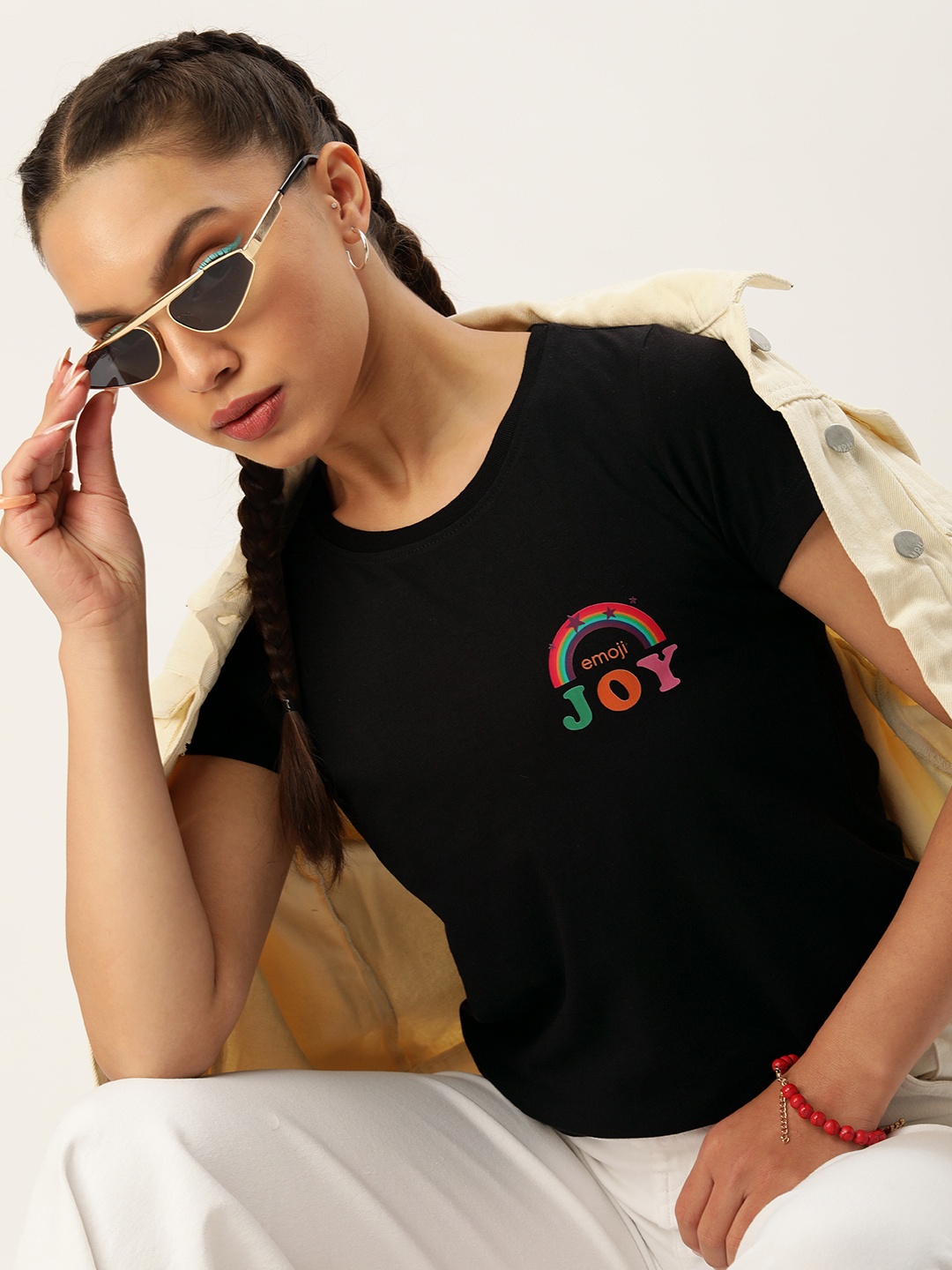 

Kook N Keech Women Typography Printed T-shirt, Black