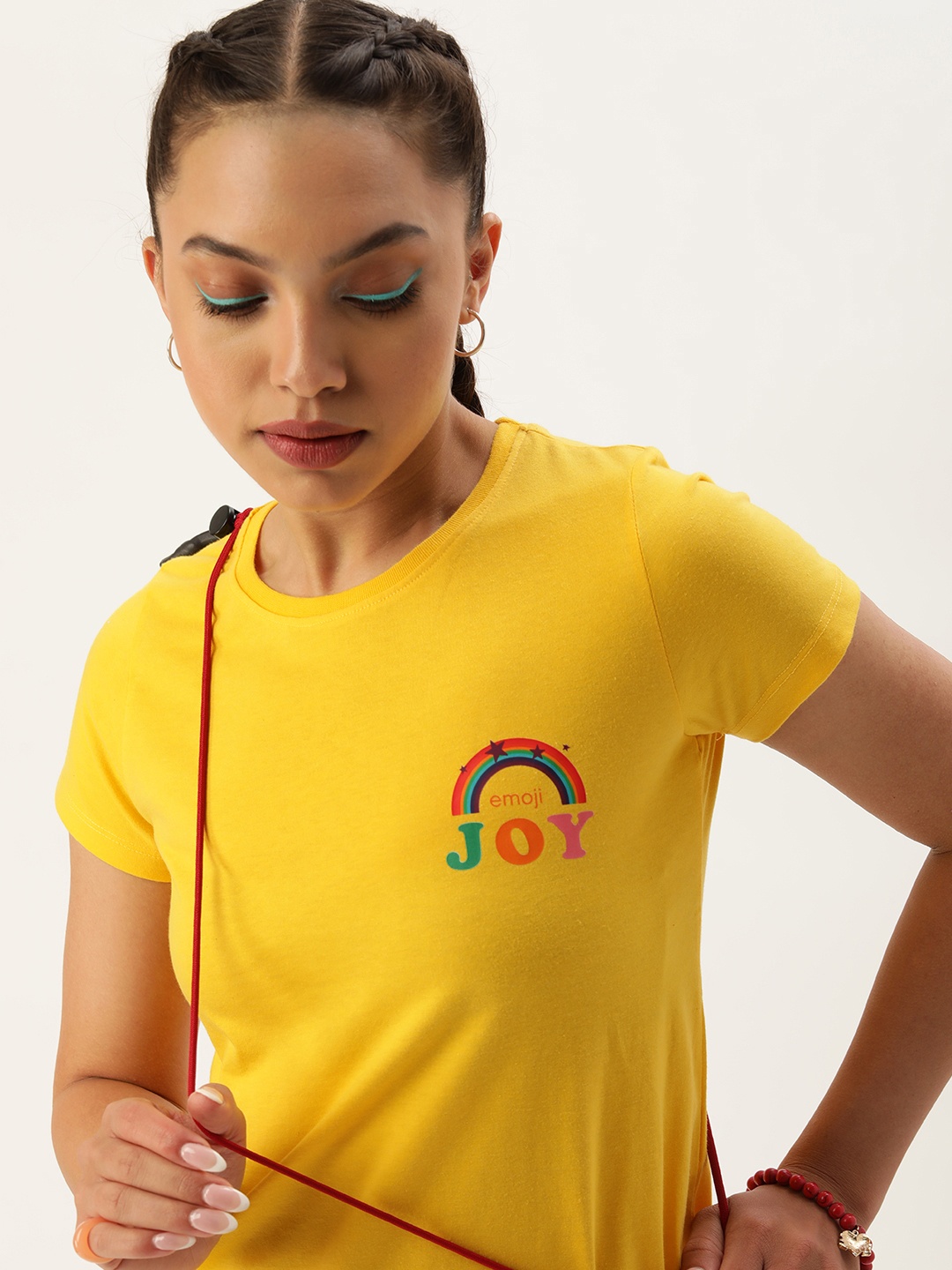 

Kook N Keech Women Typography Printed T-shirt, Yellow