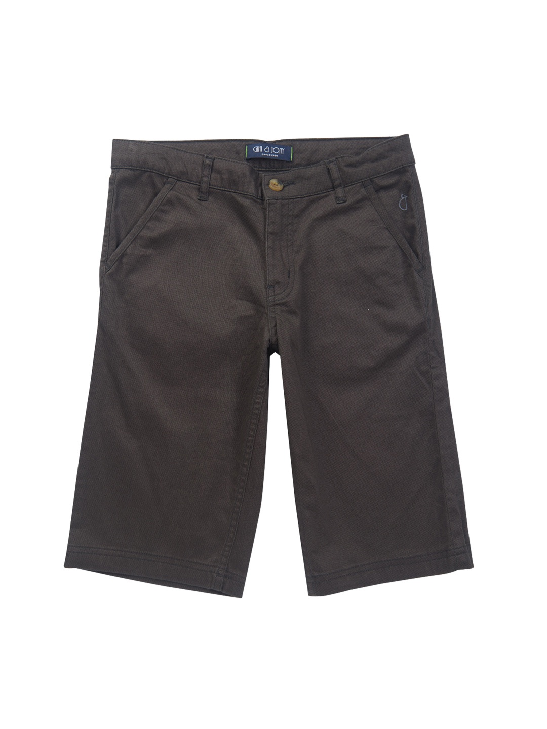 

Gini and Jony Infant Boys Mid-Rise Cotton Chino Shorts, Grey