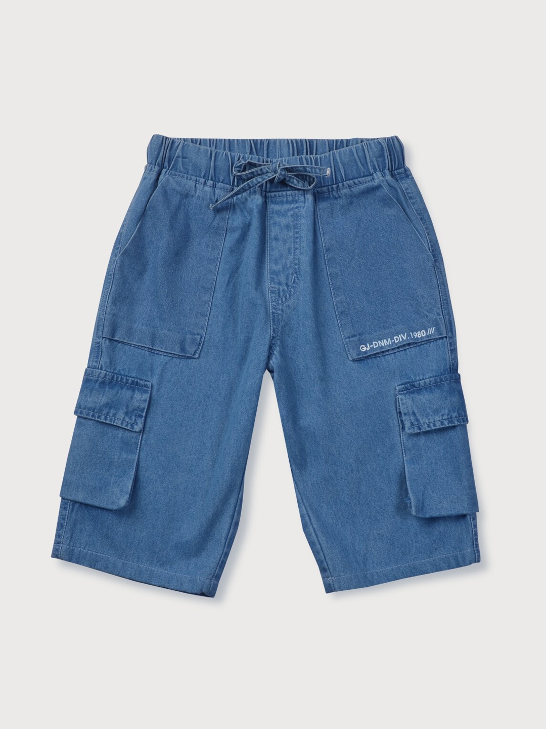 

Gini and Jony Infants Boys Denim Cargo Shorts, Blue