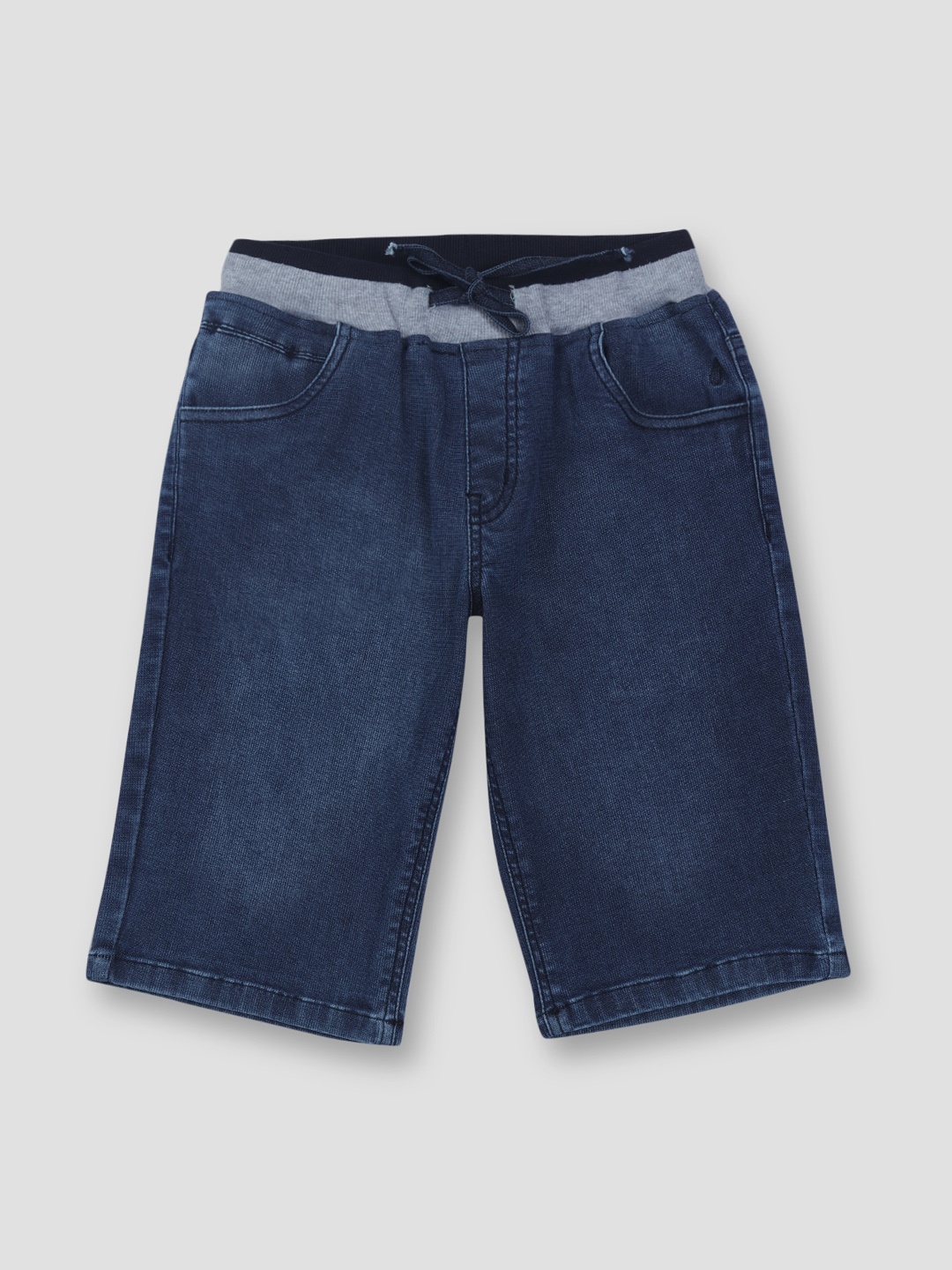 

Gini and Jony Boys Mid-Rise Denim Shorts, Navy blue