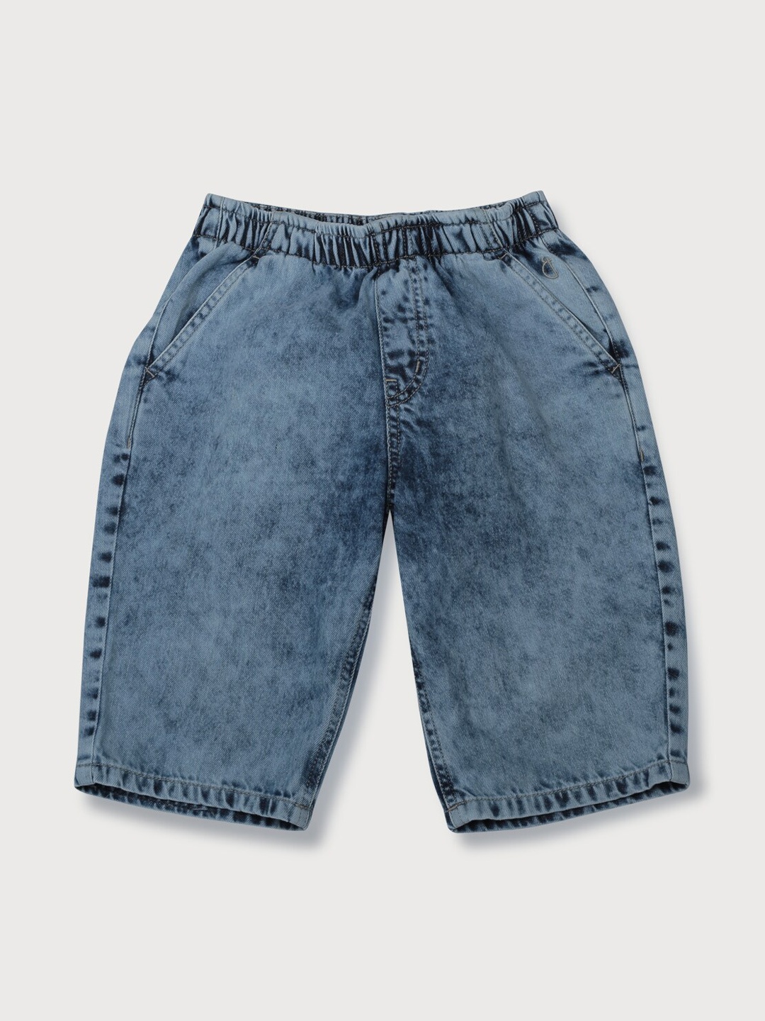 

Gini and Jony Infants Boys Mid-Rise Denim Shorts, Blue