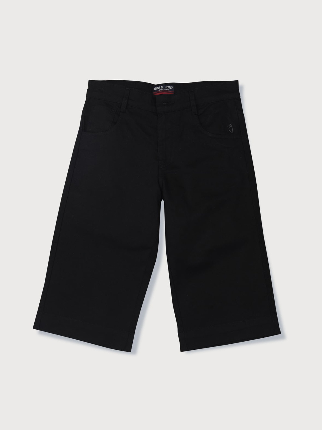 

Gini and Jony Infants Boys Mid Rise Cotton Chino Shorts, Black