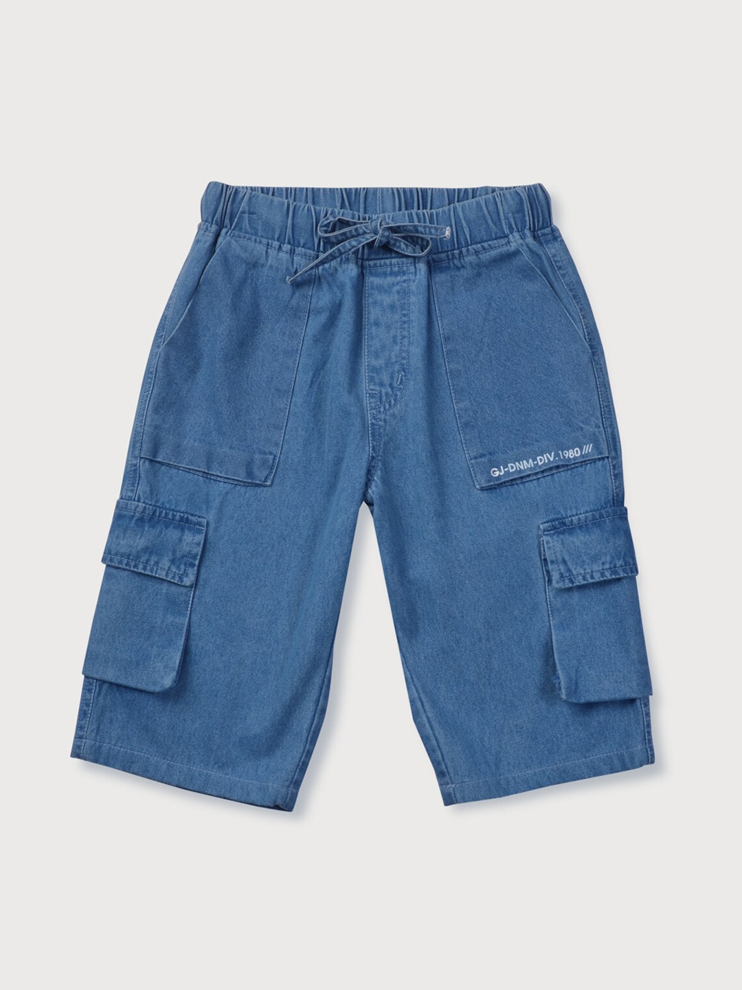 

Gini and Jony Boys Denim Cargo Shorts, Blue