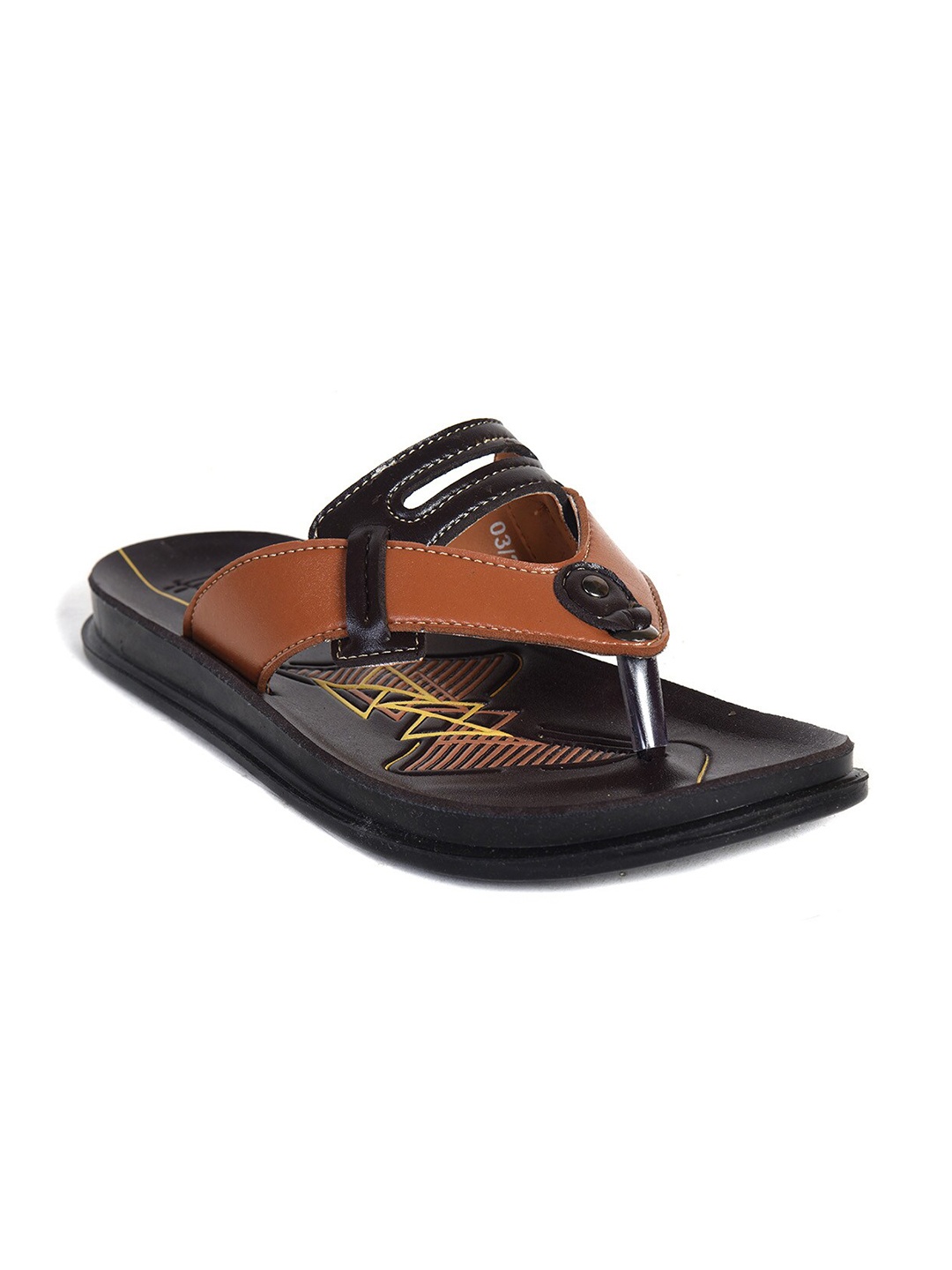 

Ajanta Men Colourblocked Comfort Sandals, Brown