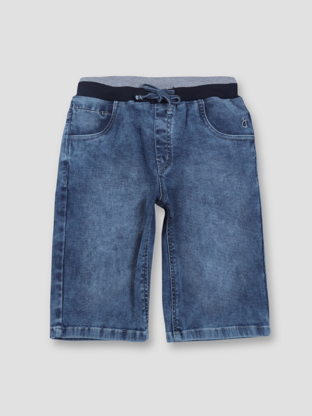 

Gini and Jony Boys Mid Rise Washed Denim Shorts, Blue