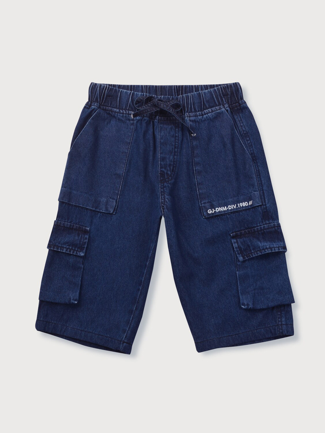 

Gini and Jony Boys Mid-Rise Denim Shorts, Navy blue