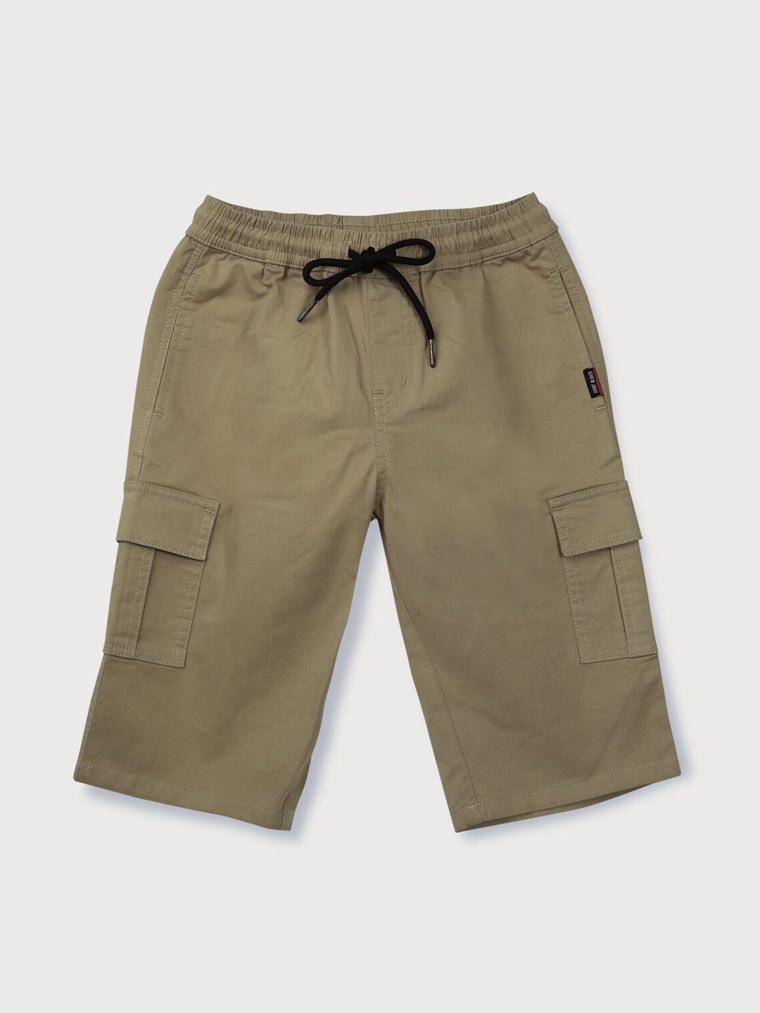 

Gini and Jony Boys Mid Rise Cotton Cargo Shorts, Khaki