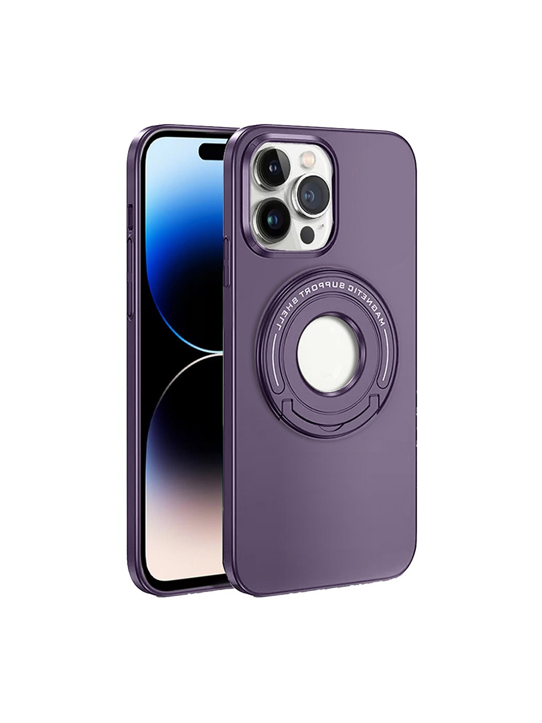 

Karwan MagSafe iPhone 14 Pro Mobile Back Case, Purple
