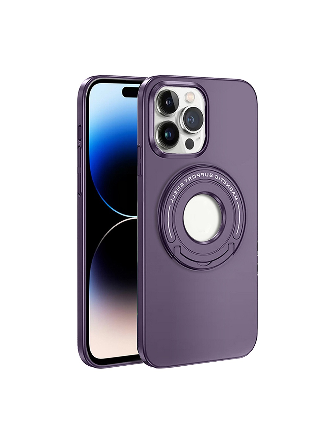 

Karwan MagSafe iPhone 14 Pro Max Mobile Back Case, Purple