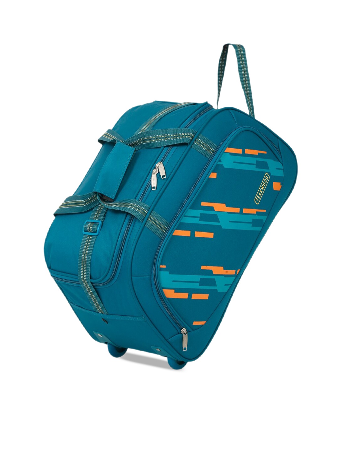 

Teakwood Leathers Printed Medium Duffel Bag, Teal