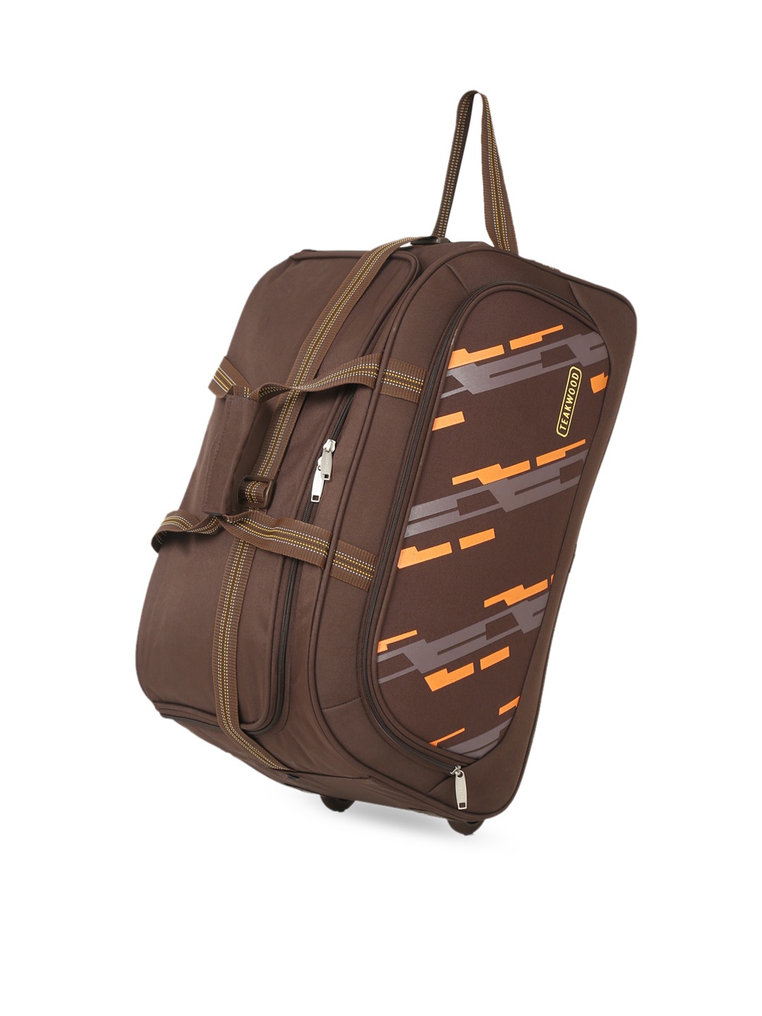 

Teakwood Leathers Printed Medium Duffel Bag, Brown